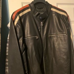 Mans leather coat